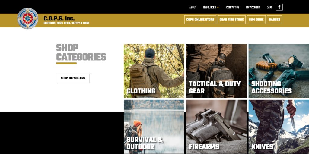 COPS Inc. new website design