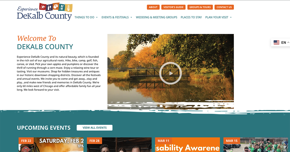 dekalb county convention and visitors bureau new homepage