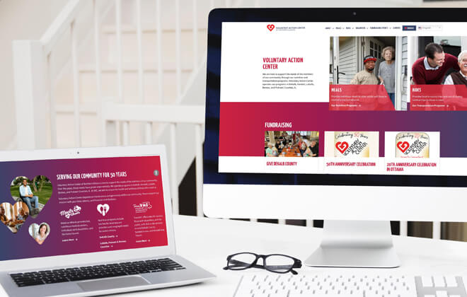 Voluntary Action Center Website design